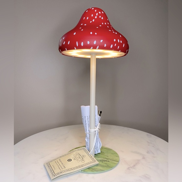 NWT John Derian Rechargeable LED Mushroom Lamp 🍄 - Picture 7 of 12